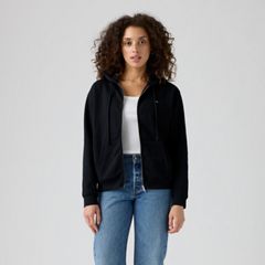 Everyday Zip-Up Hoodie Sweatshirt — Caviar - Black 2