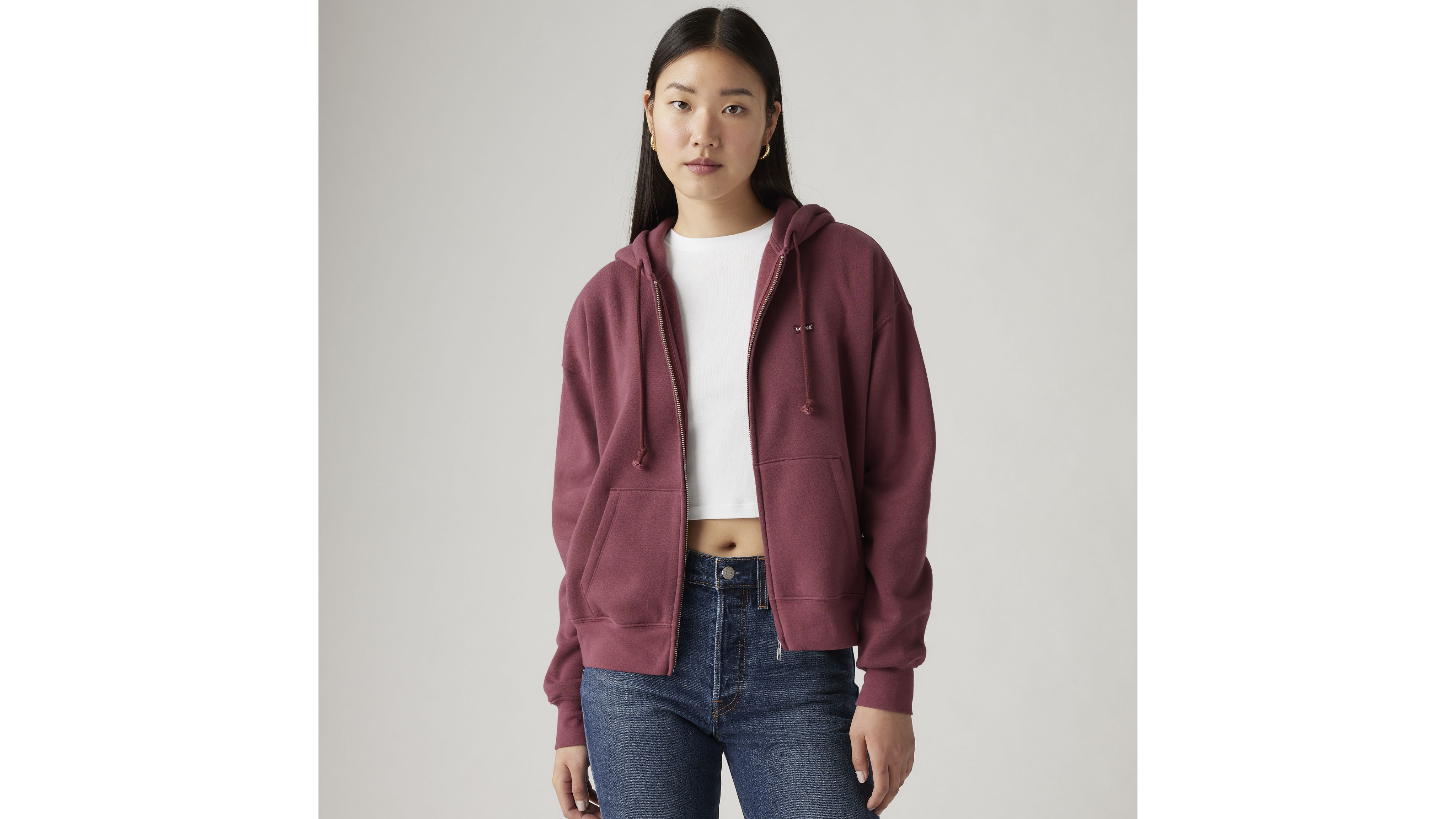 Everyday Zip-up Hoodie Sweatshirt - Red | Levi's® US
