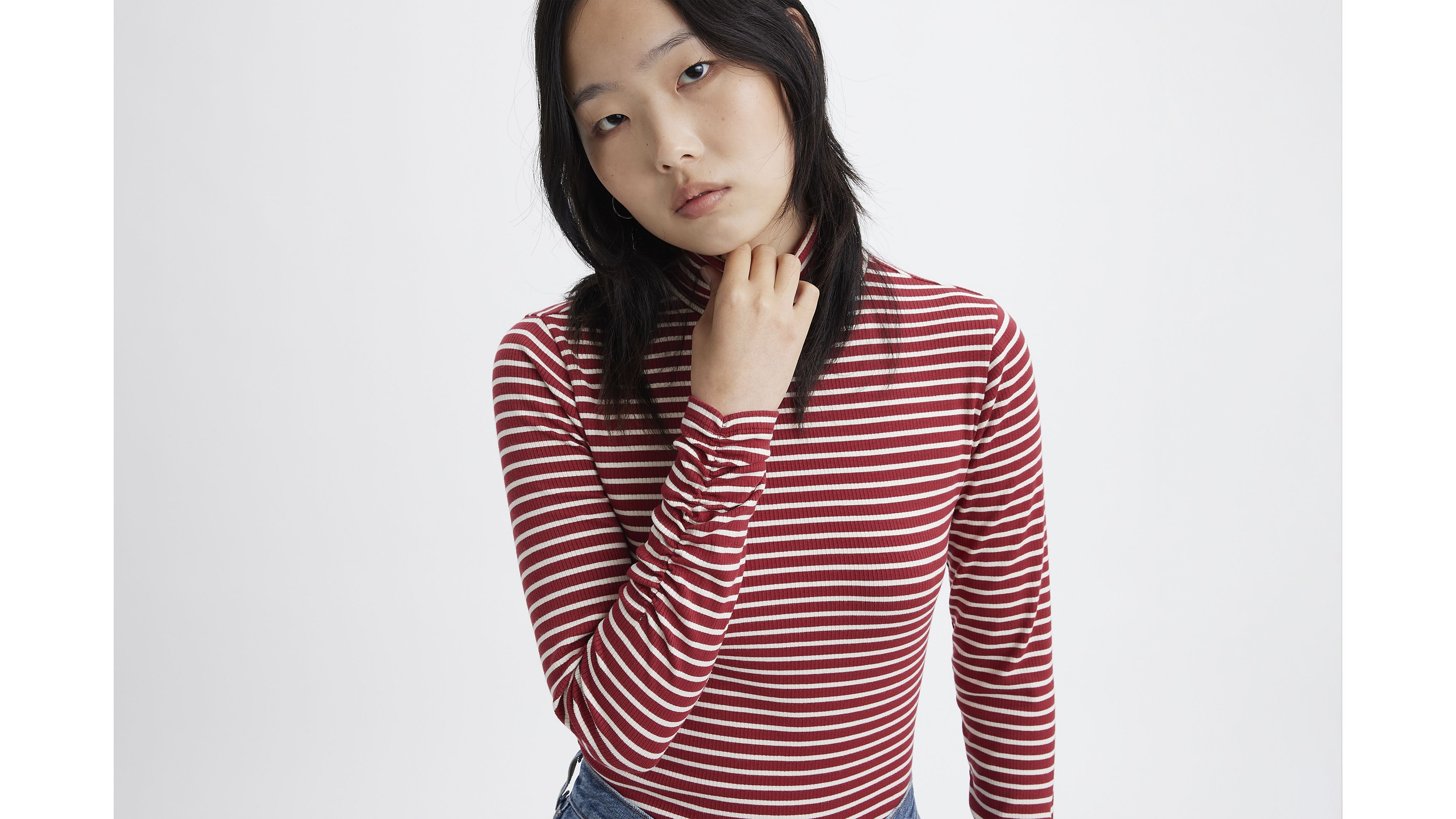 Ruched Turtleneck Top 2