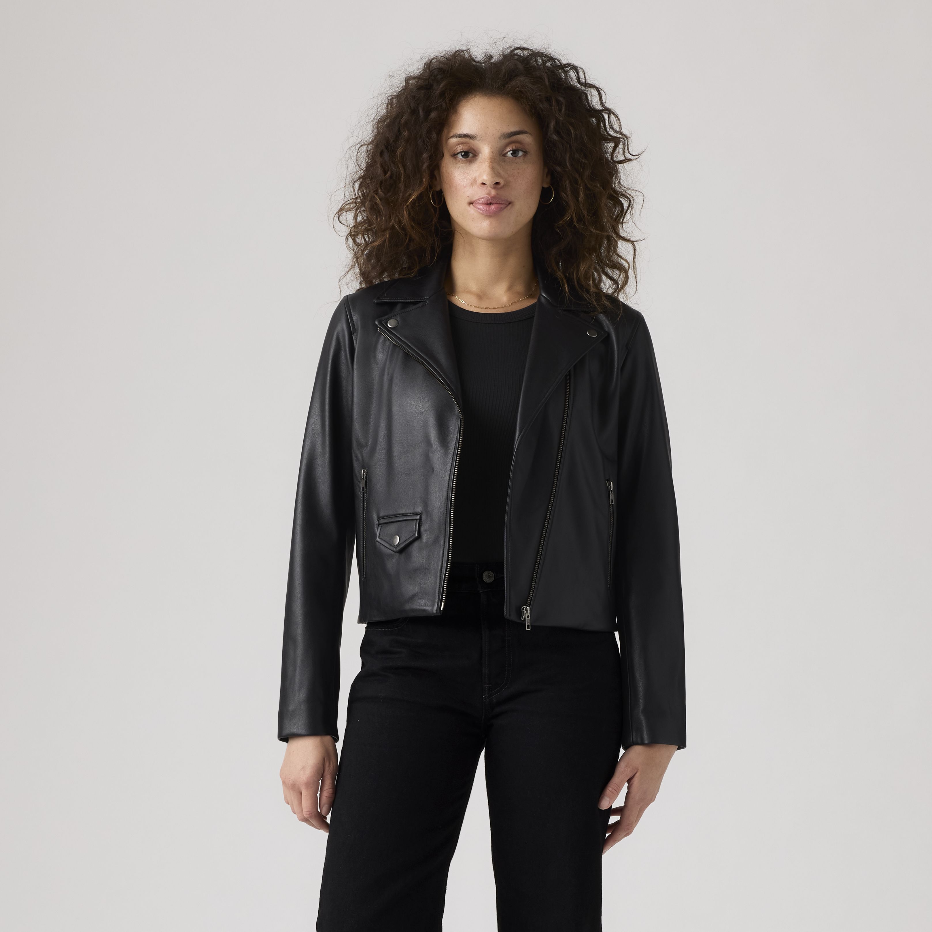 Lelou Shrunken Moto Jacket 13