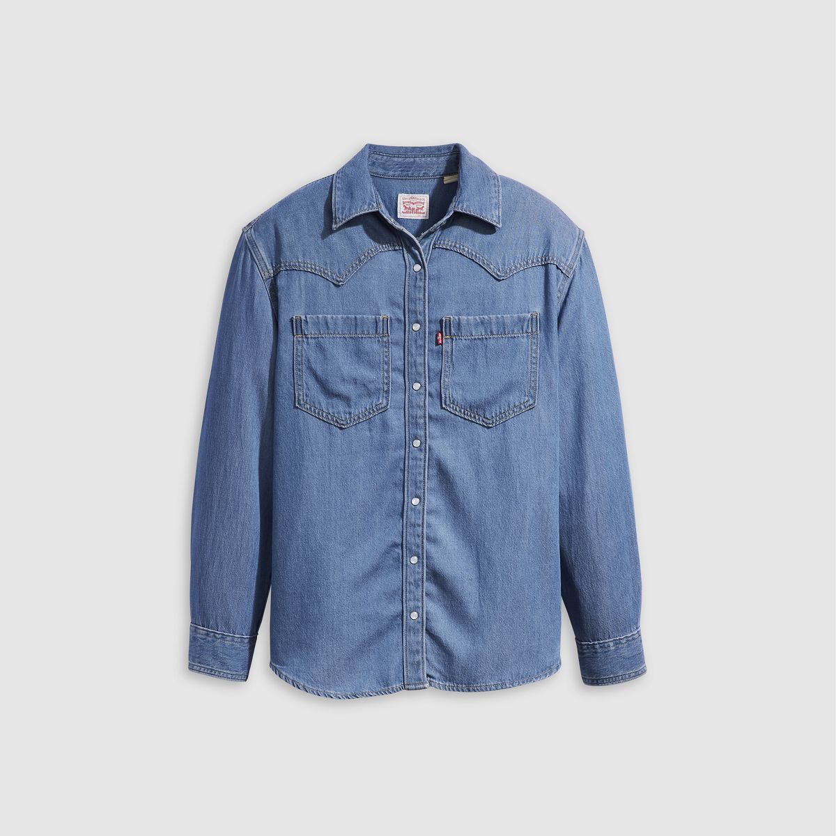 Teodora Western Shirt — Going Steady - Medium Wash