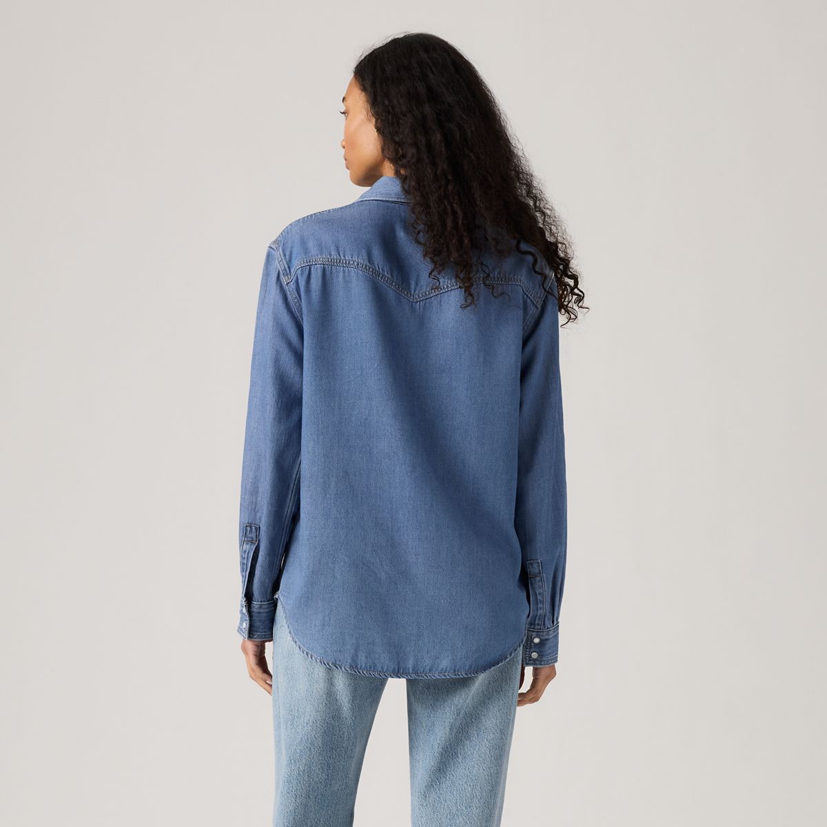 Teodora Western Shirt — Going Steady - Medium Wash