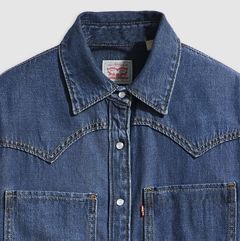 Teodora Western Shirt — Air Space - Dark Wash 6