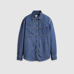 Teodora Western Shirt — Air Space - Dark Wash 5