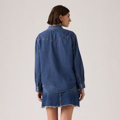 Teodora Western Shirt — Air Space - Dark Wash 4