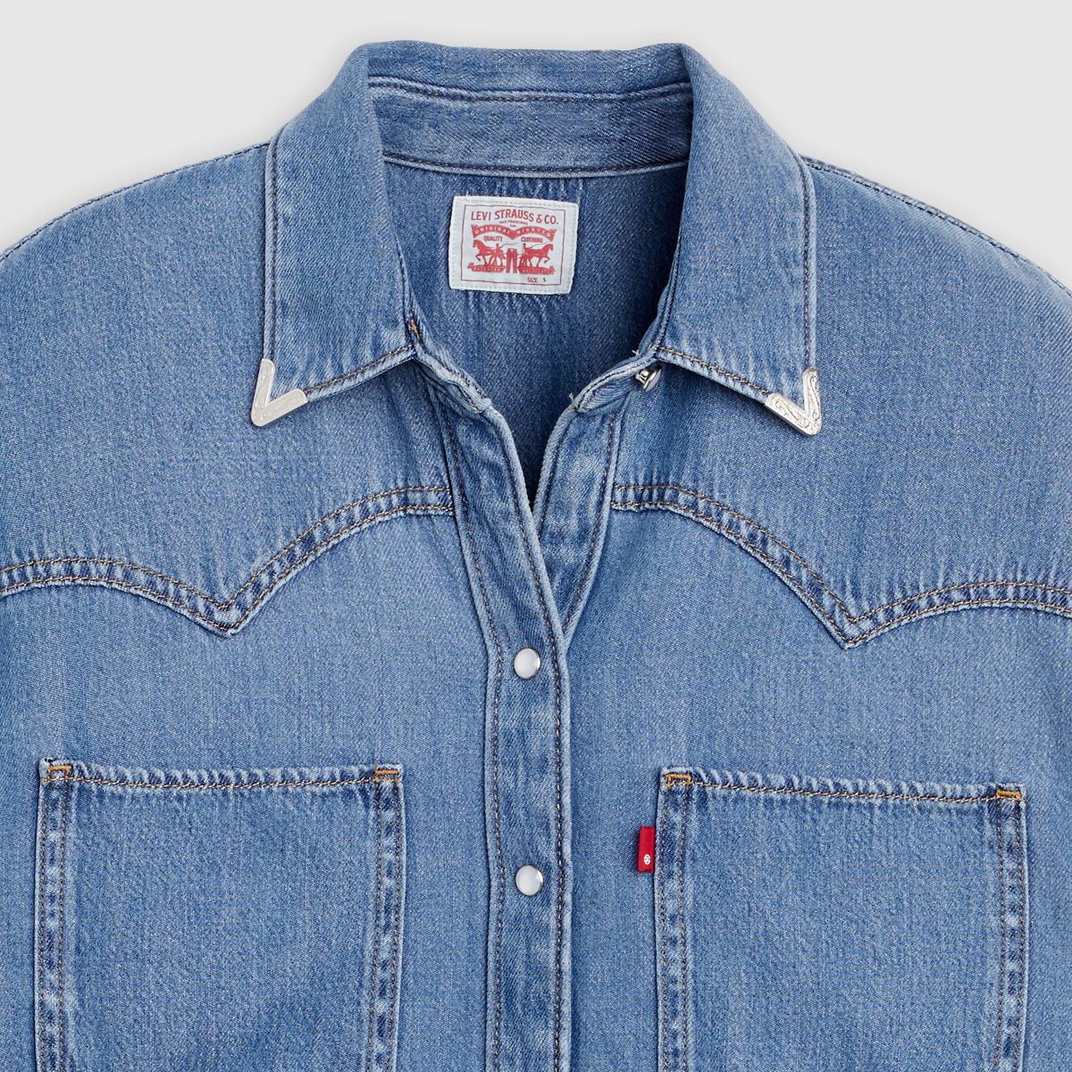 Teodora Western Shirt — Going Steady Tipped - Blue