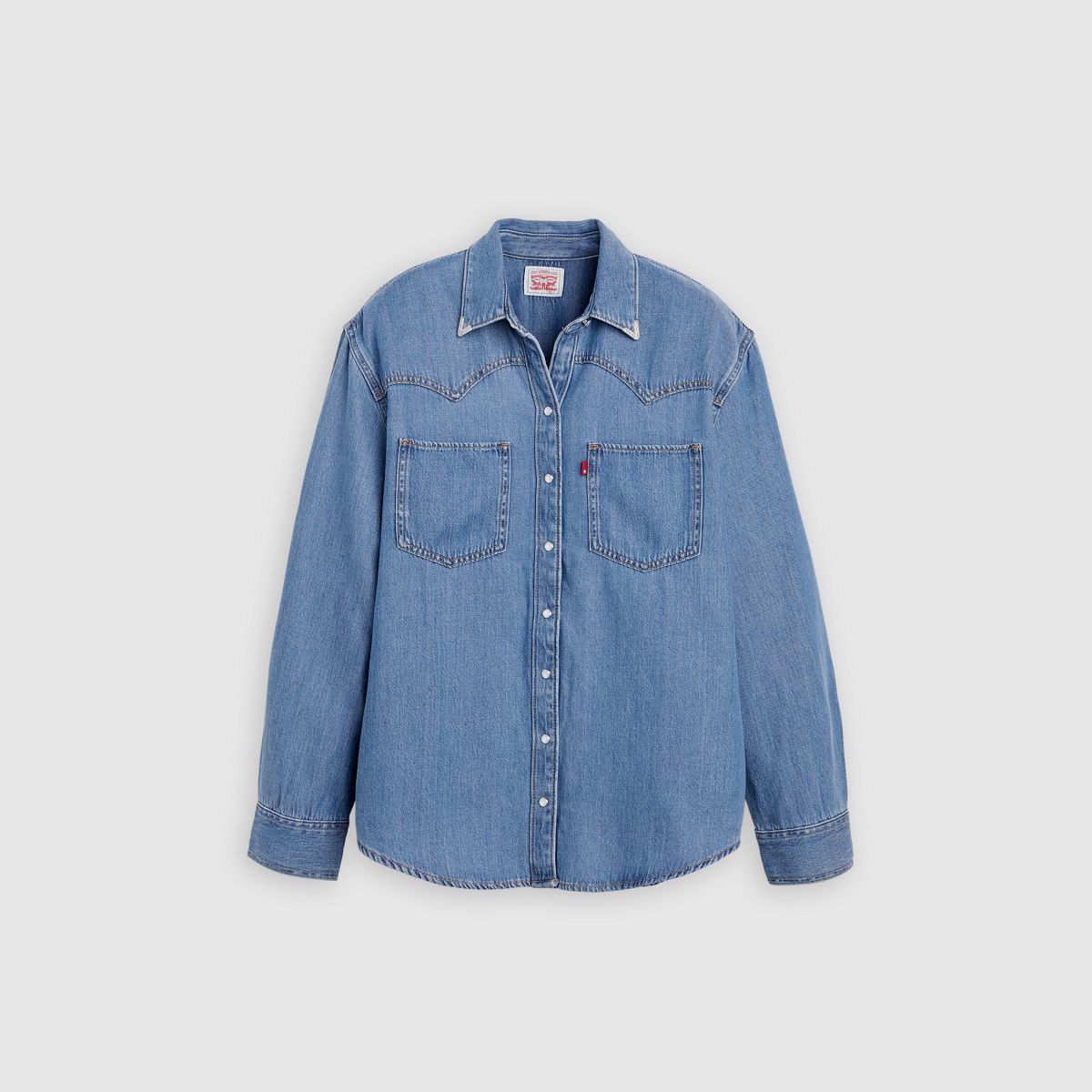 Teodora Western Shirt — Going Steady Tipped - Blue