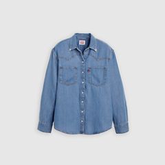Teodora Western Shirt — Going Steady Tipped - Blue 5