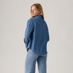 Teodora Western Shirt — Going Steady Tipped - Blue 4