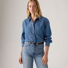 Teodora Western Shirt — Going Steady Tipped - Blue 1