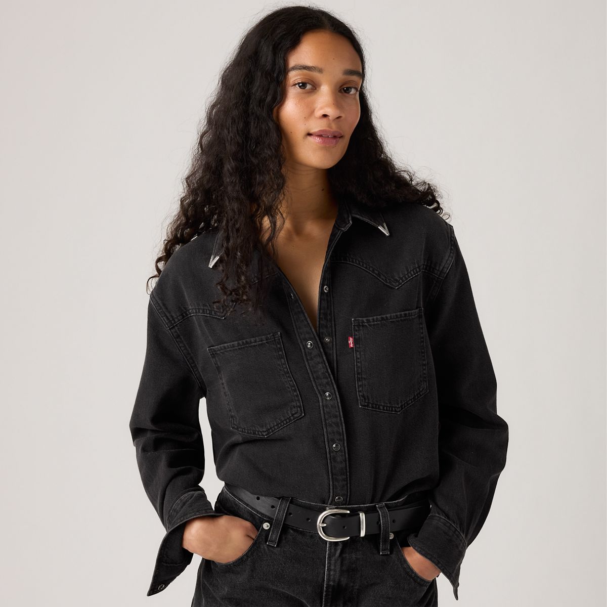 Teodora Western Shirt — Western Wildside - Black