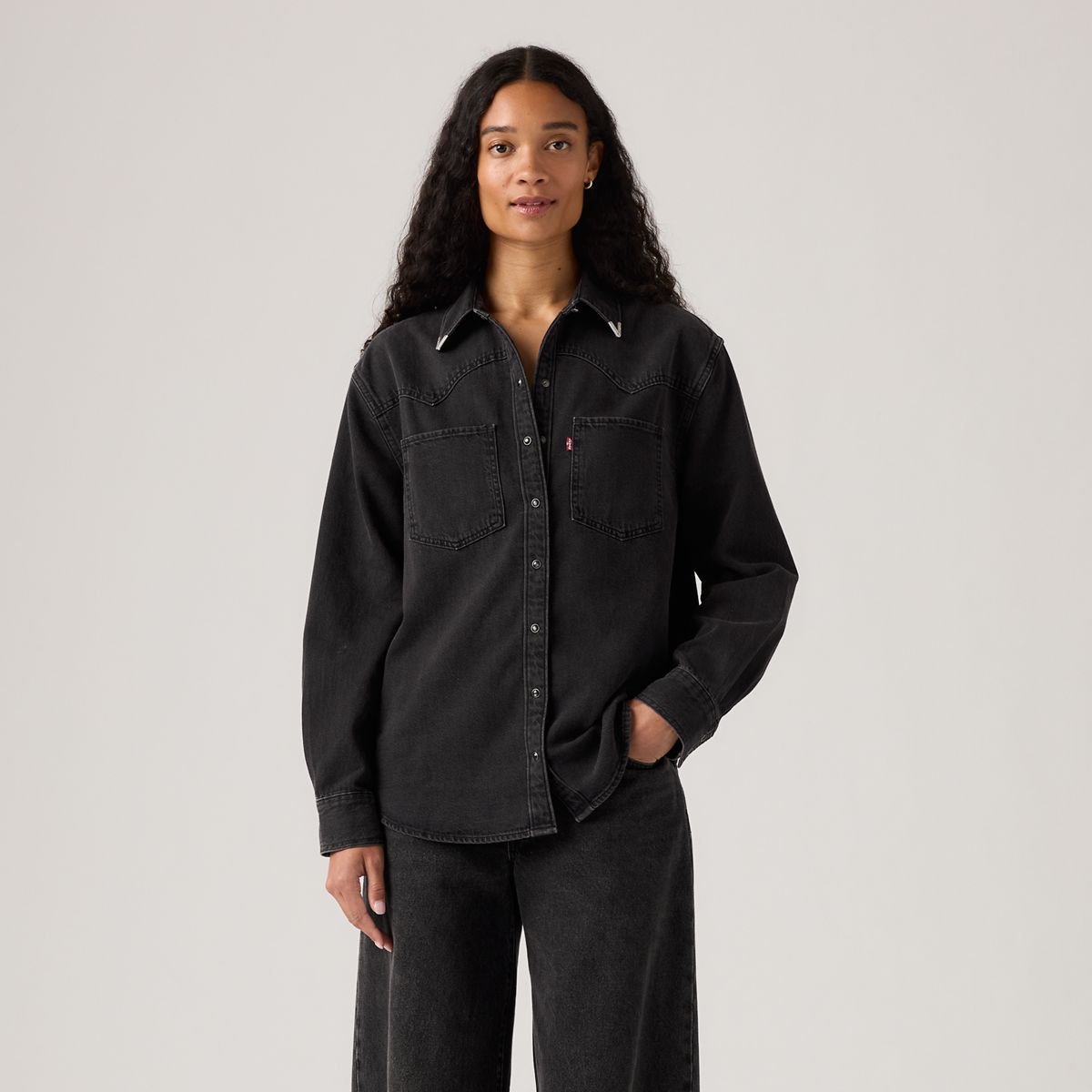 Teodora Western Shirt — Western Wildside - Black