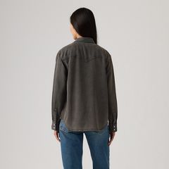 Teodora Western Shirt — Chipped Black Oyster Top - Black 4
