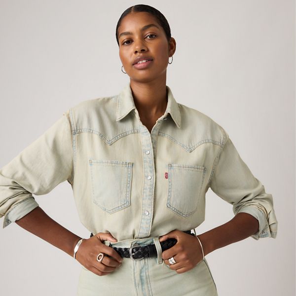 Teodora Western Shirt — De Oro Western - Blue