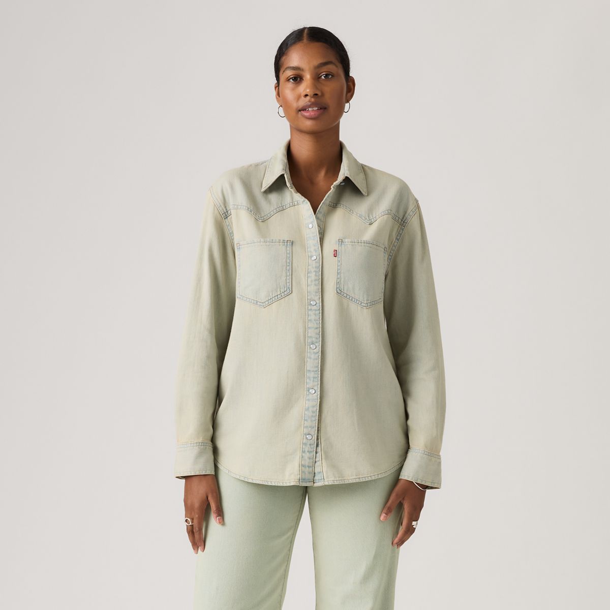 Teodora Western Shirt — De Oro Western - Blue