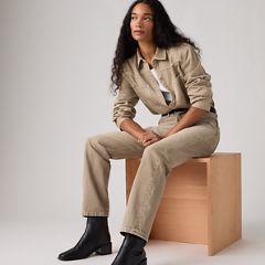 Teodora Western Shirt — Chipped Winter Twig Wst - Beige 2