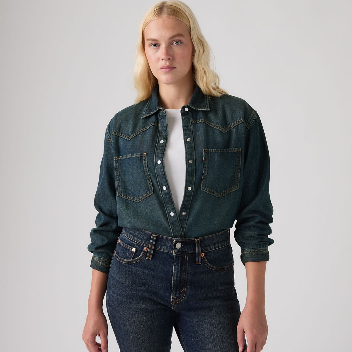 Teodora Western Shirt — High Vibration Western - Blue