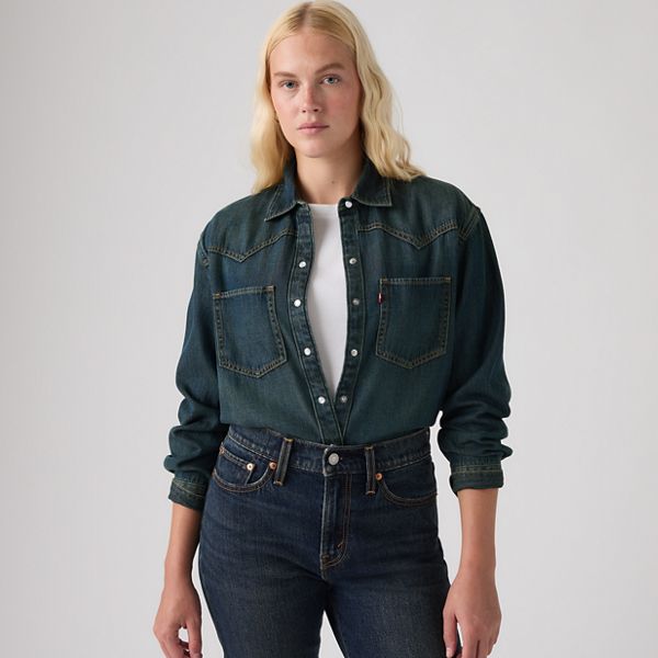 Teodora Western Shirt — High Vibration Western - Blue