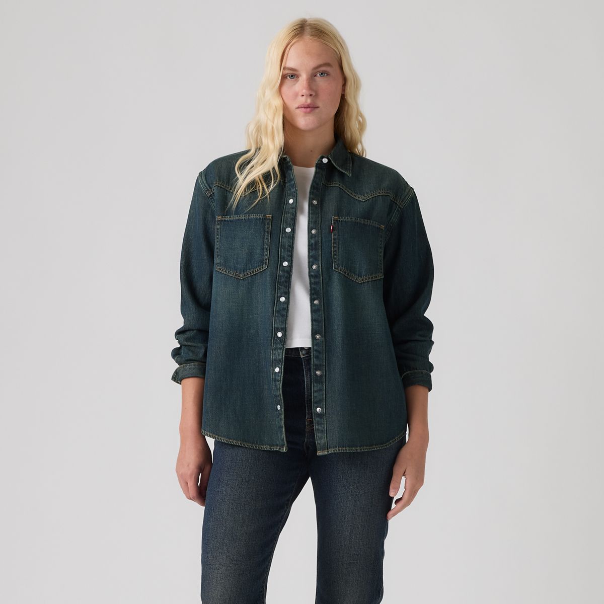 Teodora Western Shirt — High Vibration Western - Blue