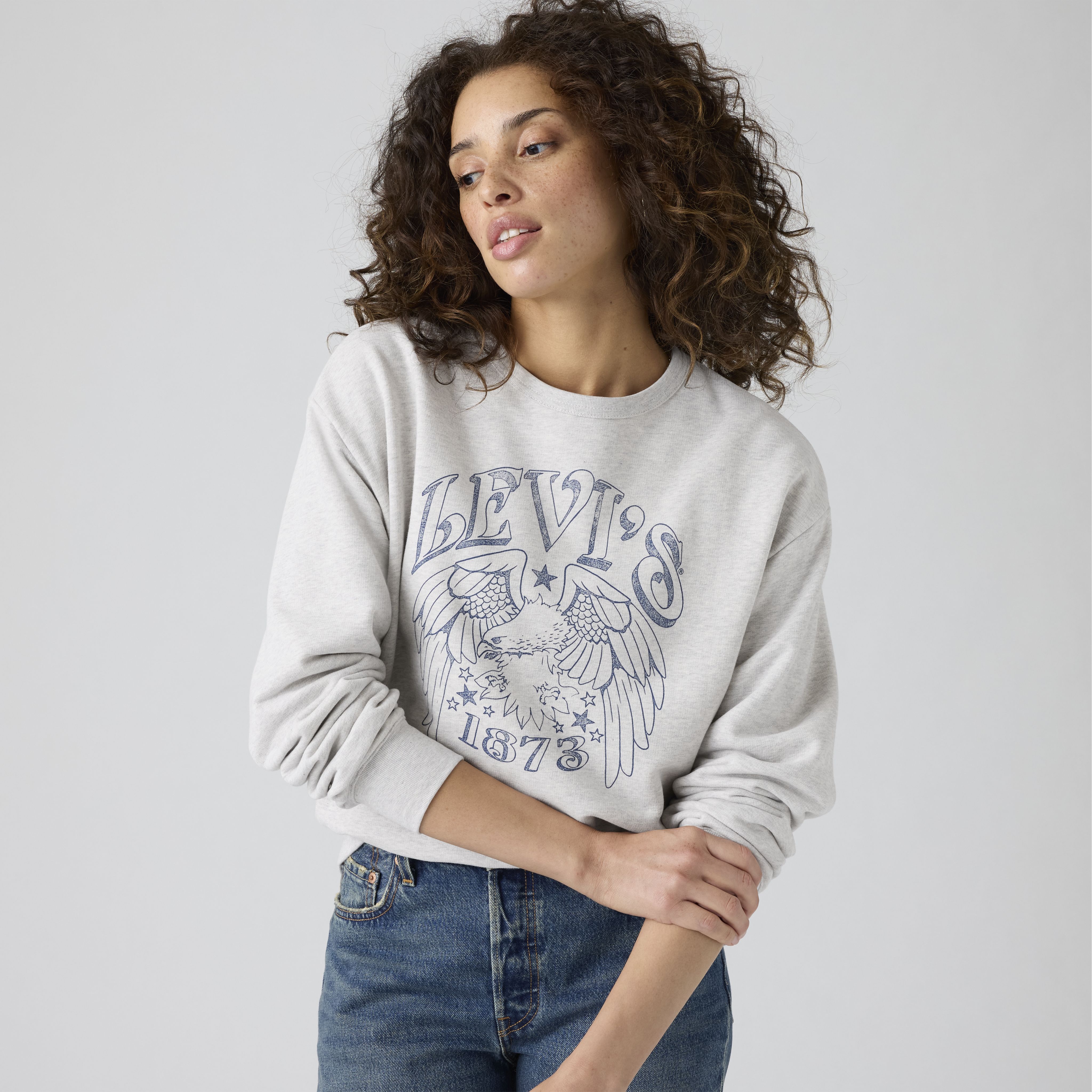 Graphic Heritage Crew Sweatshirt 1