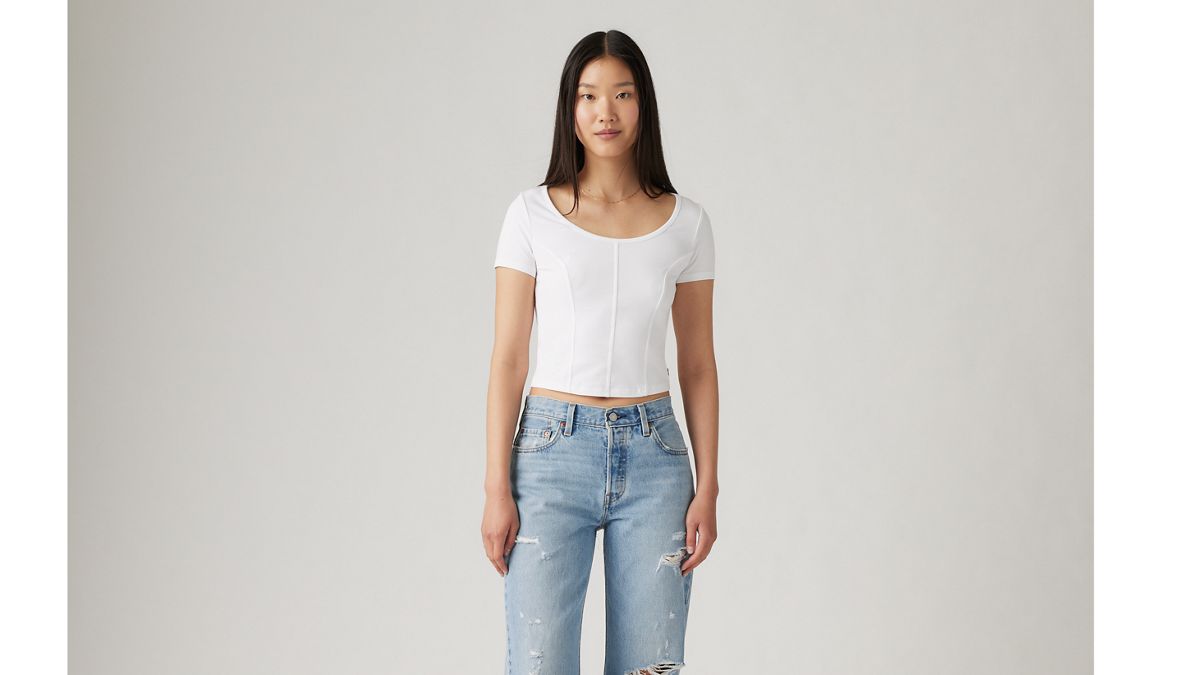Mars Corset T-Shirt — White