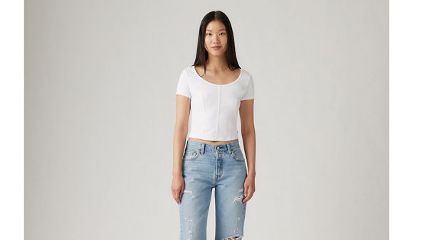Mars Corset T-Shirt — White