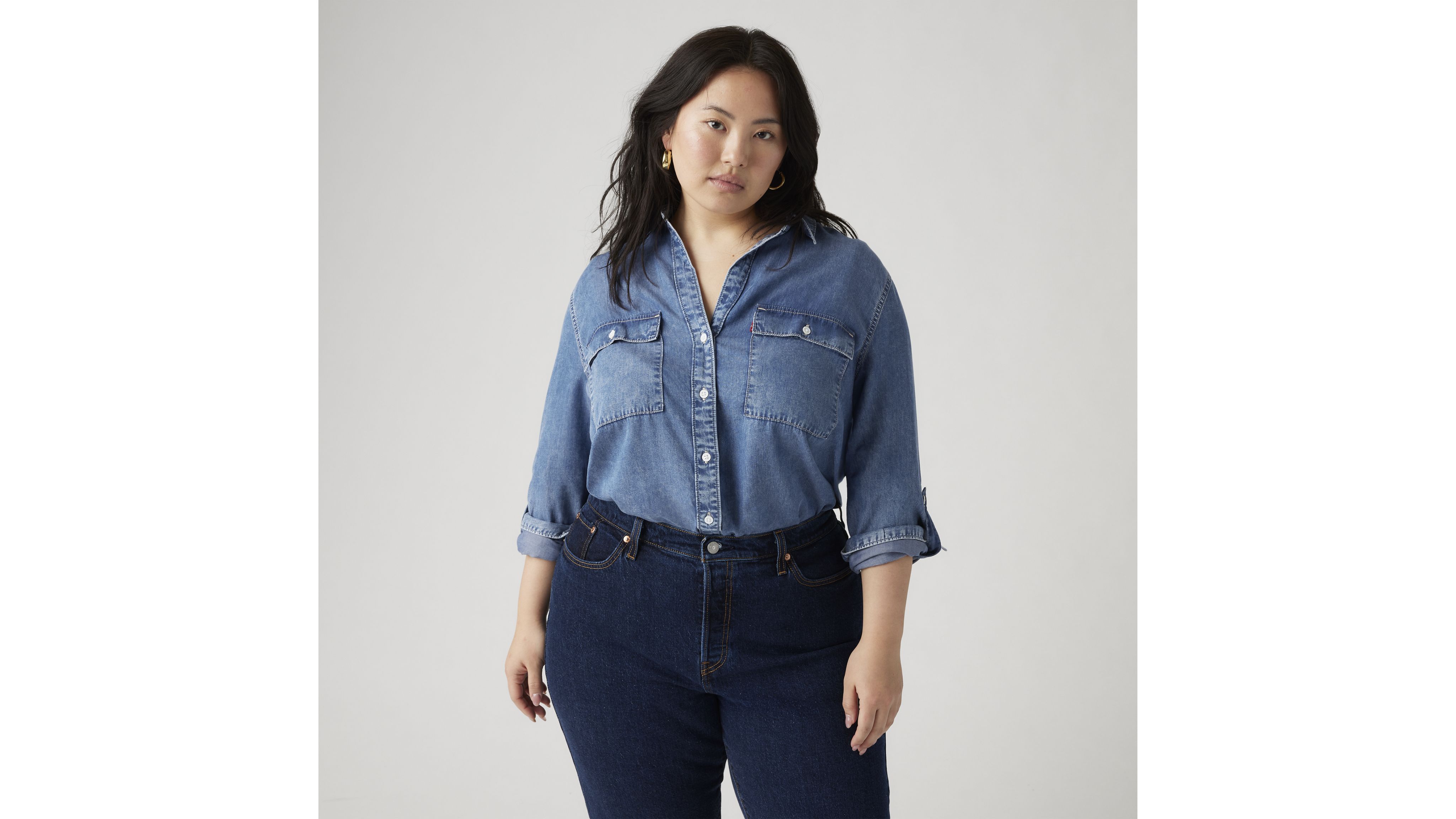 Doreen Utility Shirt (Plus Size) 1