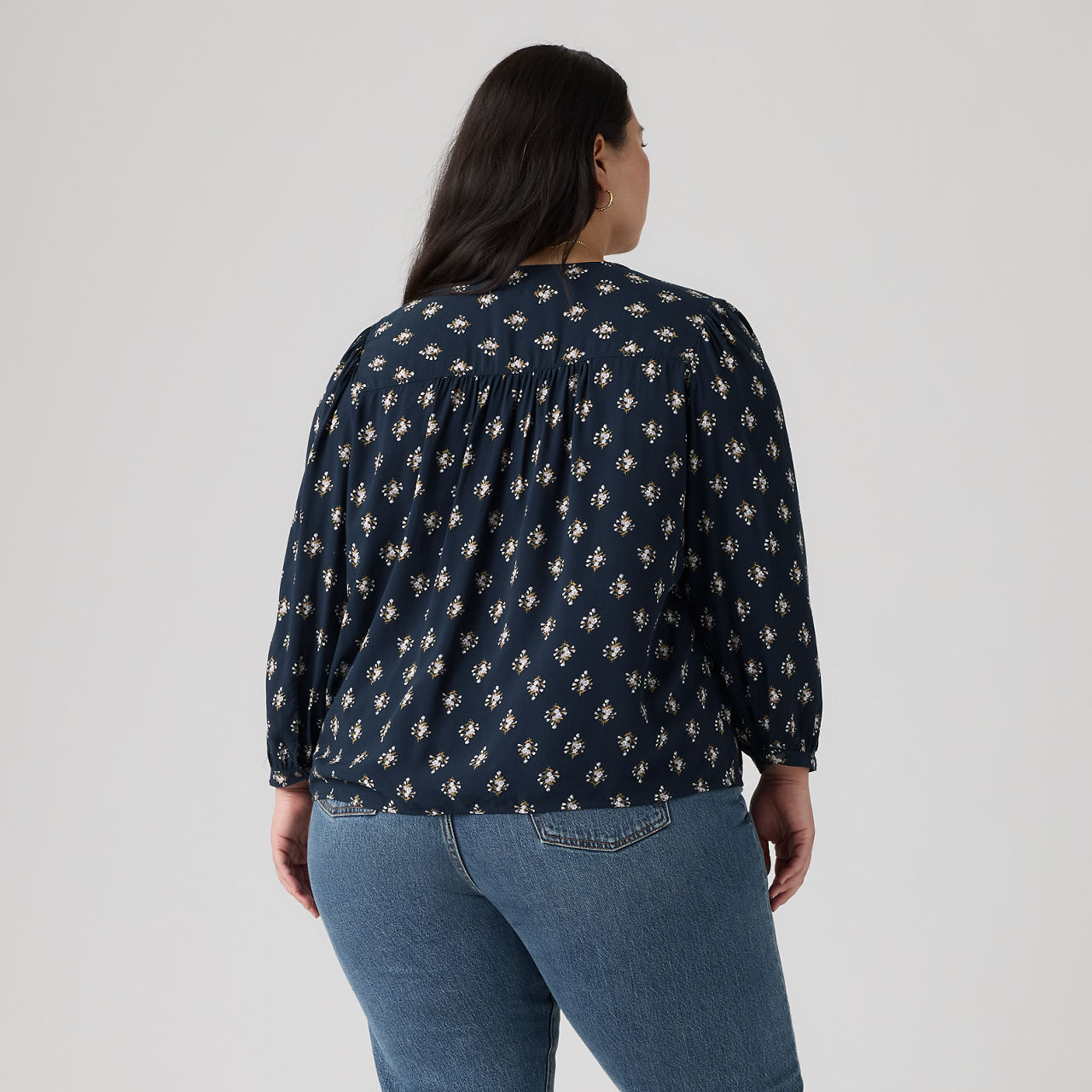 Levi's Halsey Blouse (plus Size) In Blue
