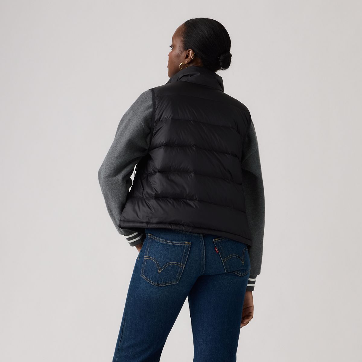 Polly Packable Vest — Caviar - Black