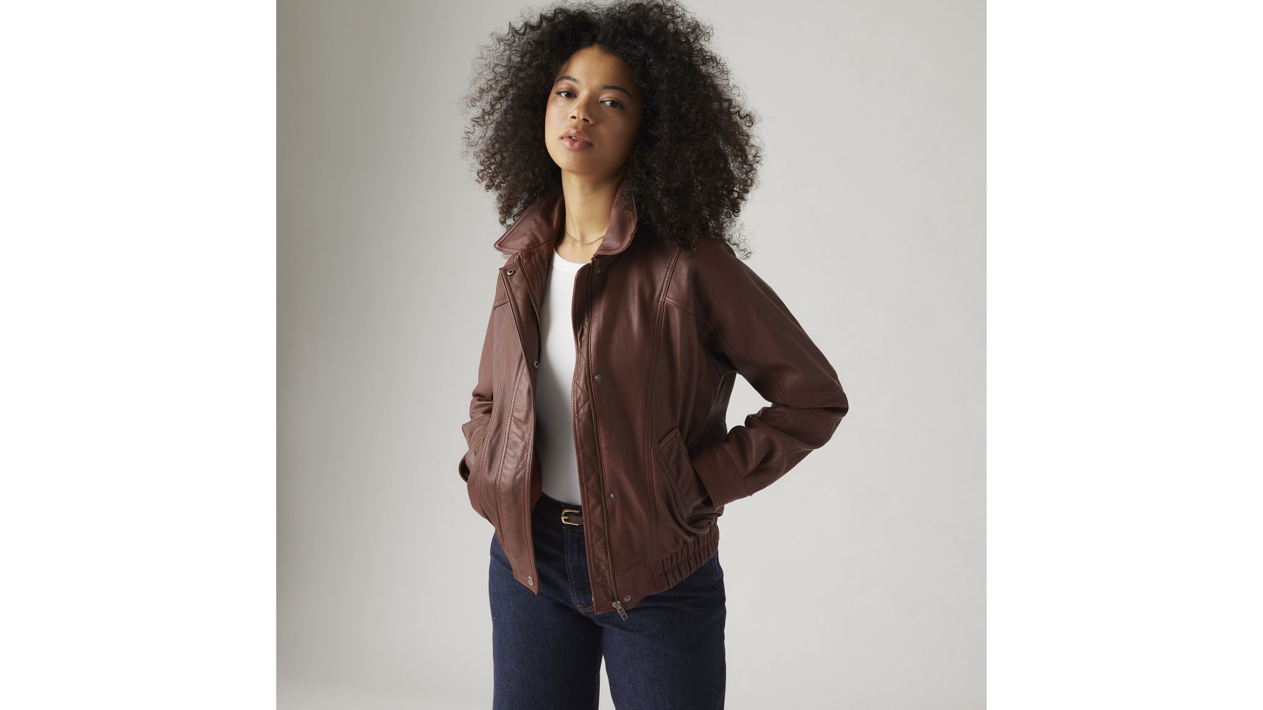 Lawton Leather Jacket - Brown | Levi's® US