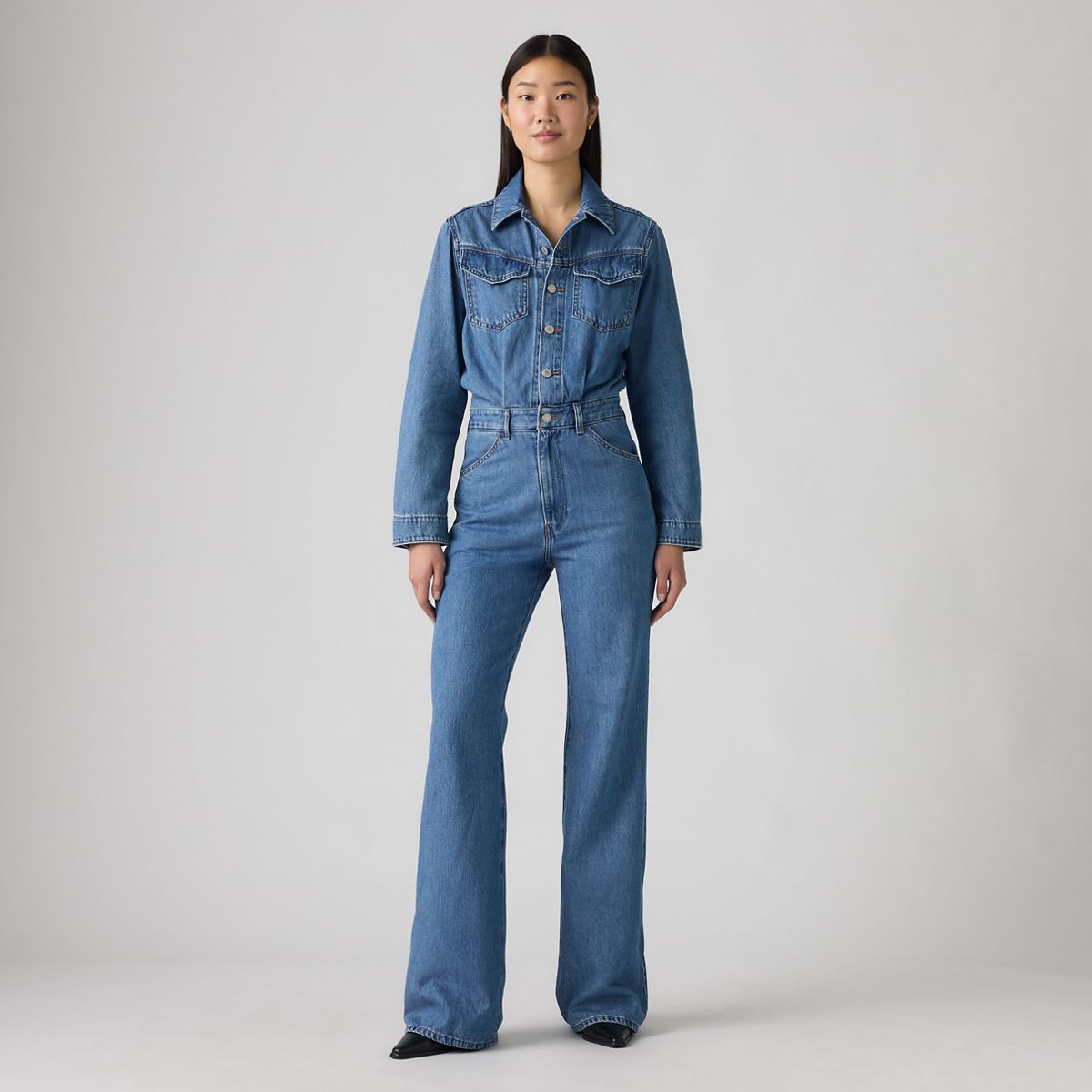 Western Jumpsuit — Ause And Effect - Blue