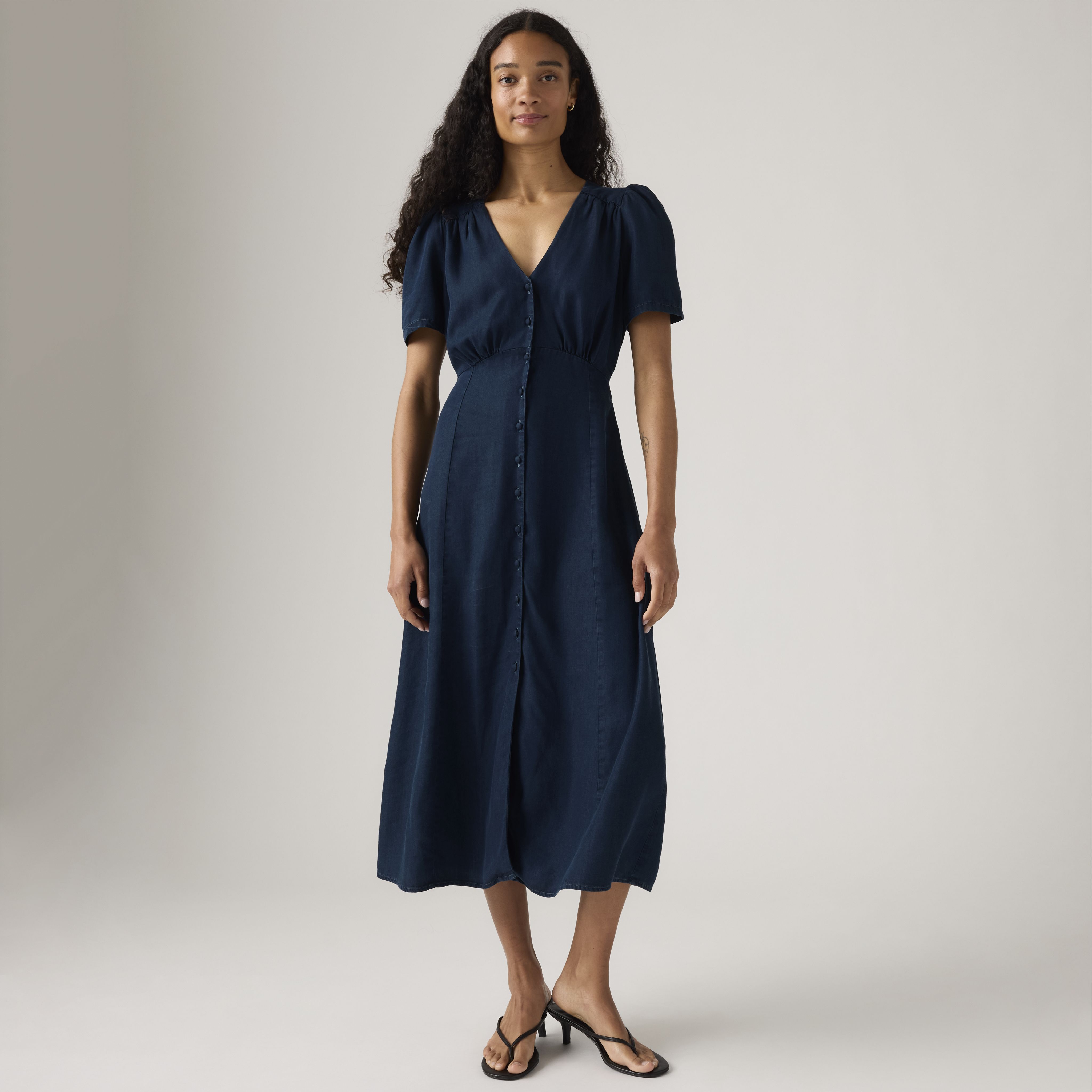 Sarina Short-Sleeve Midi Dress 1