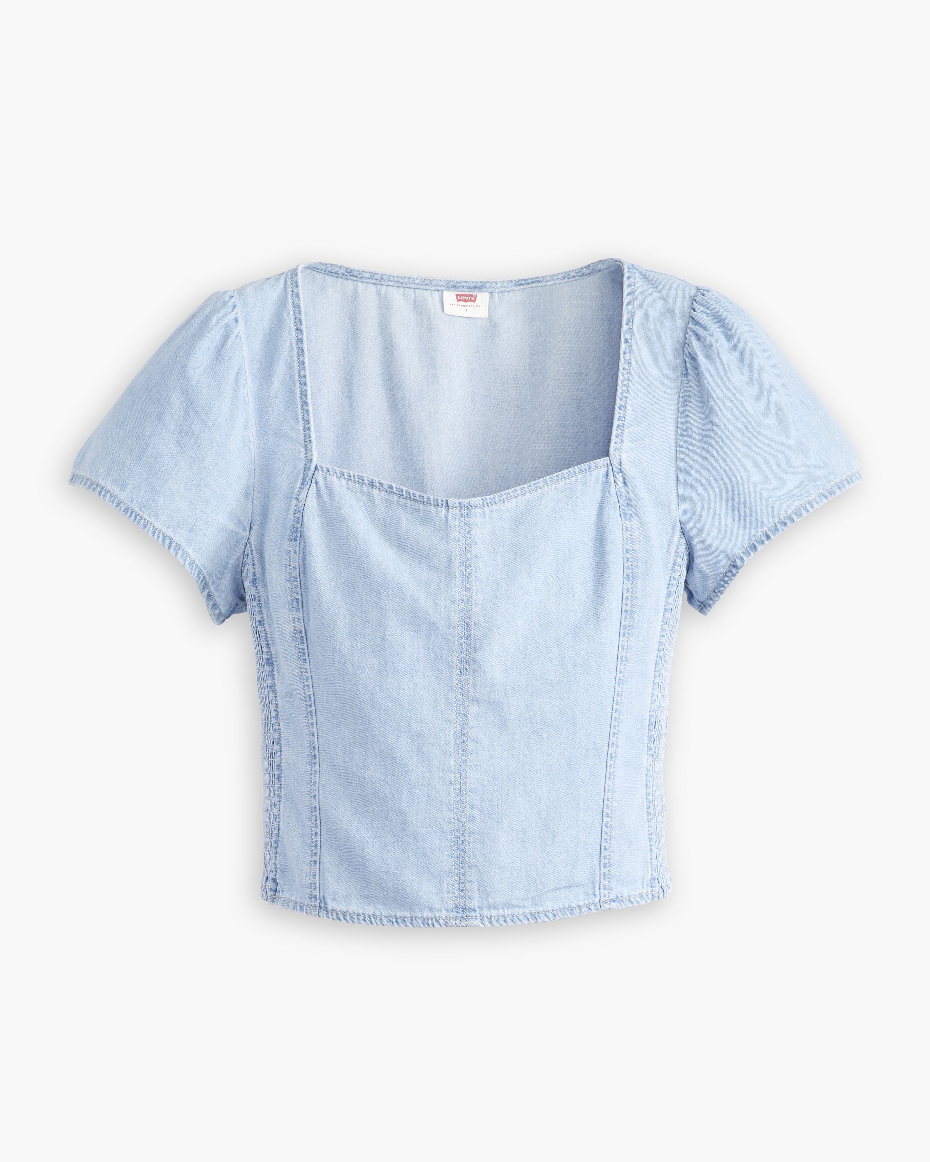 Ophelia Short Sleeve Denim Corset 3
