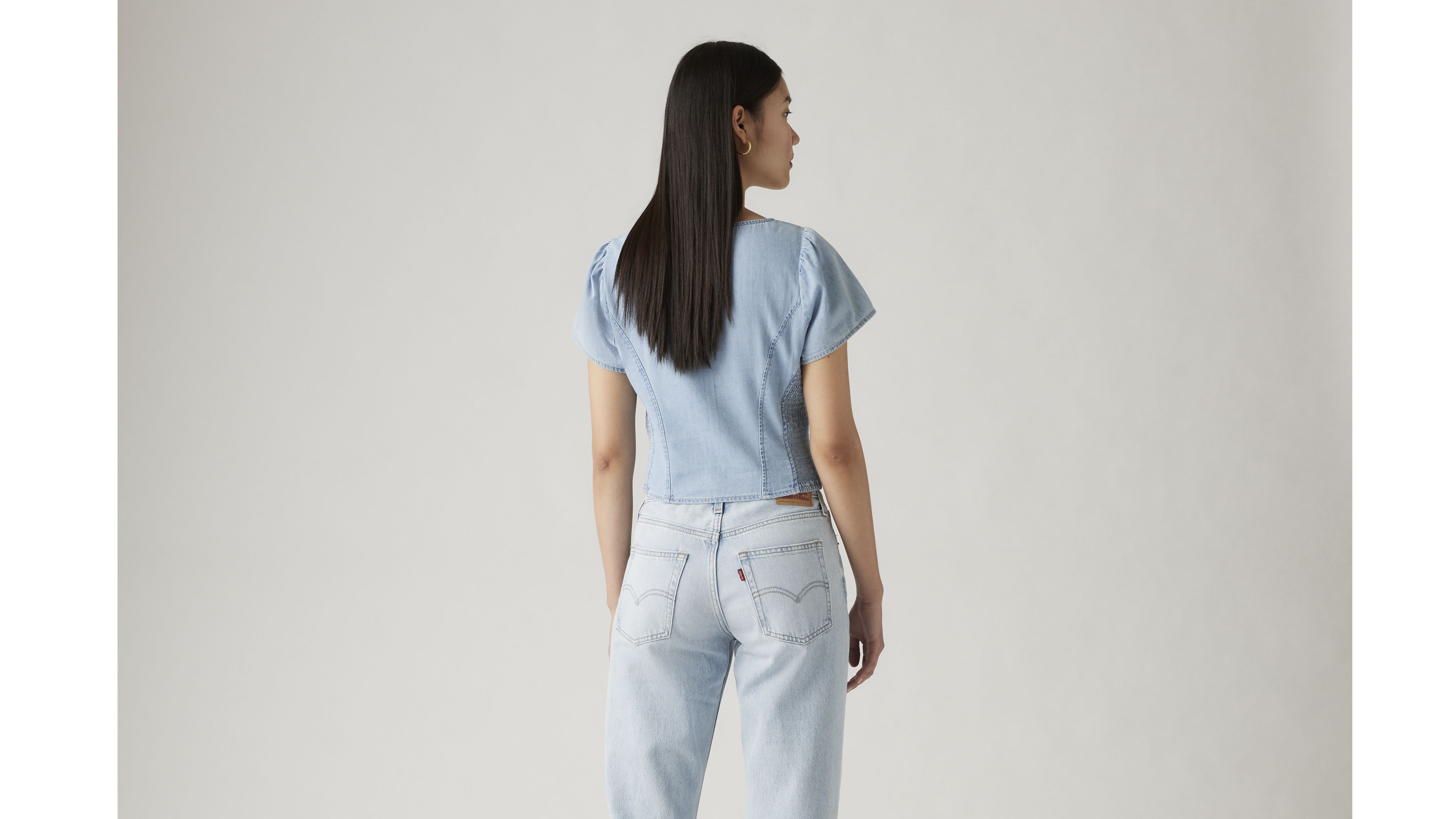 Ophelia Short Sleeve Denim Corset 2