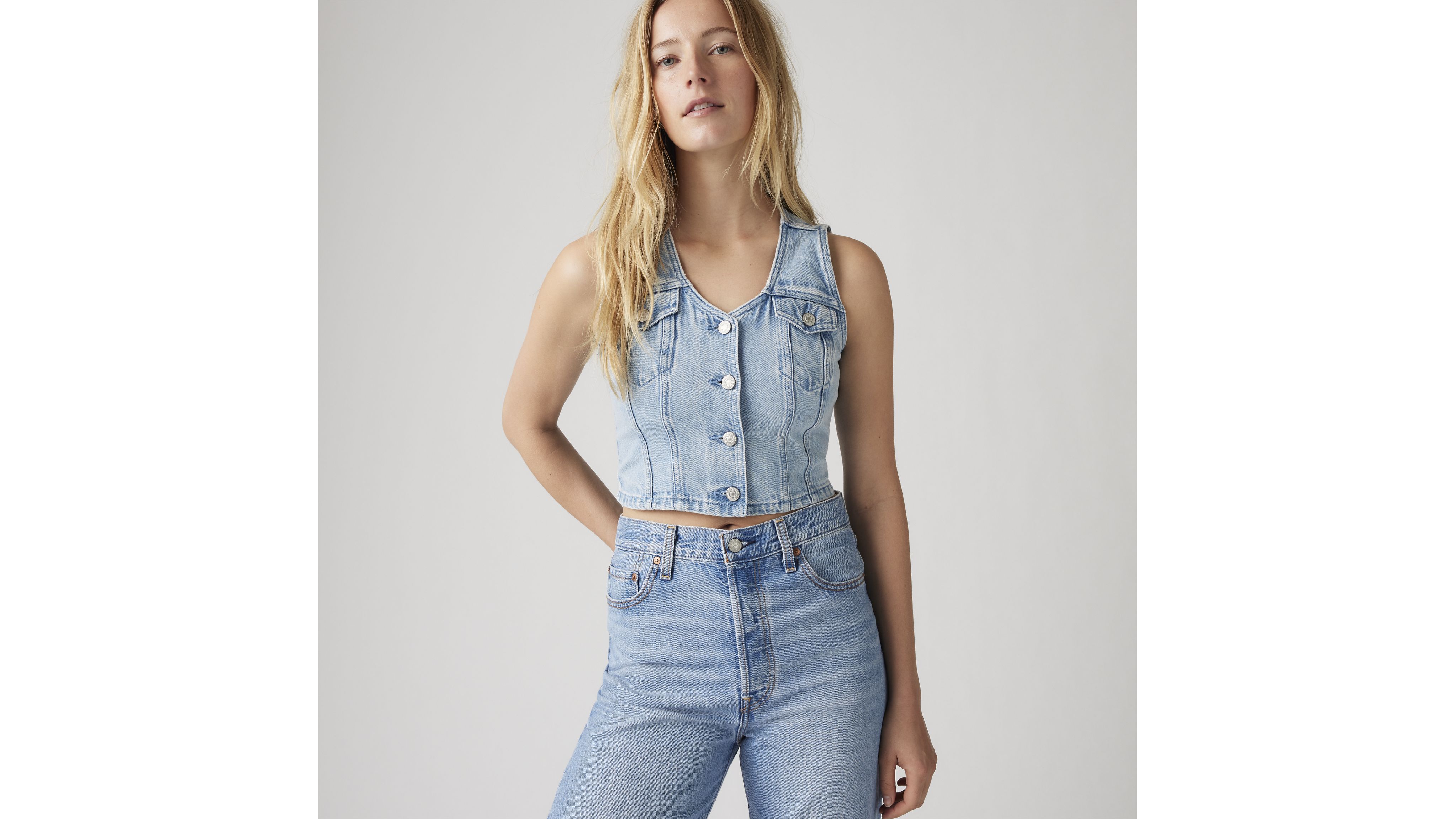 Bella Denim Corset Top 1