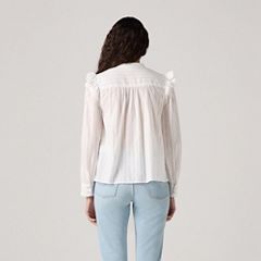 Gianna Long Sleeve Blouse — Bright White 3