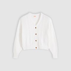 Snowflake Cardigan — Tofu - White 5