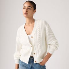 Snowflake Cardigan — Tofu - White 1