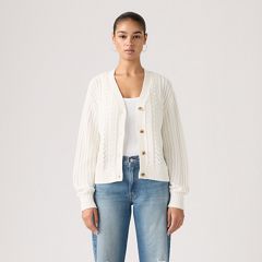 Snowflake Cardigan — Tofu - White 2