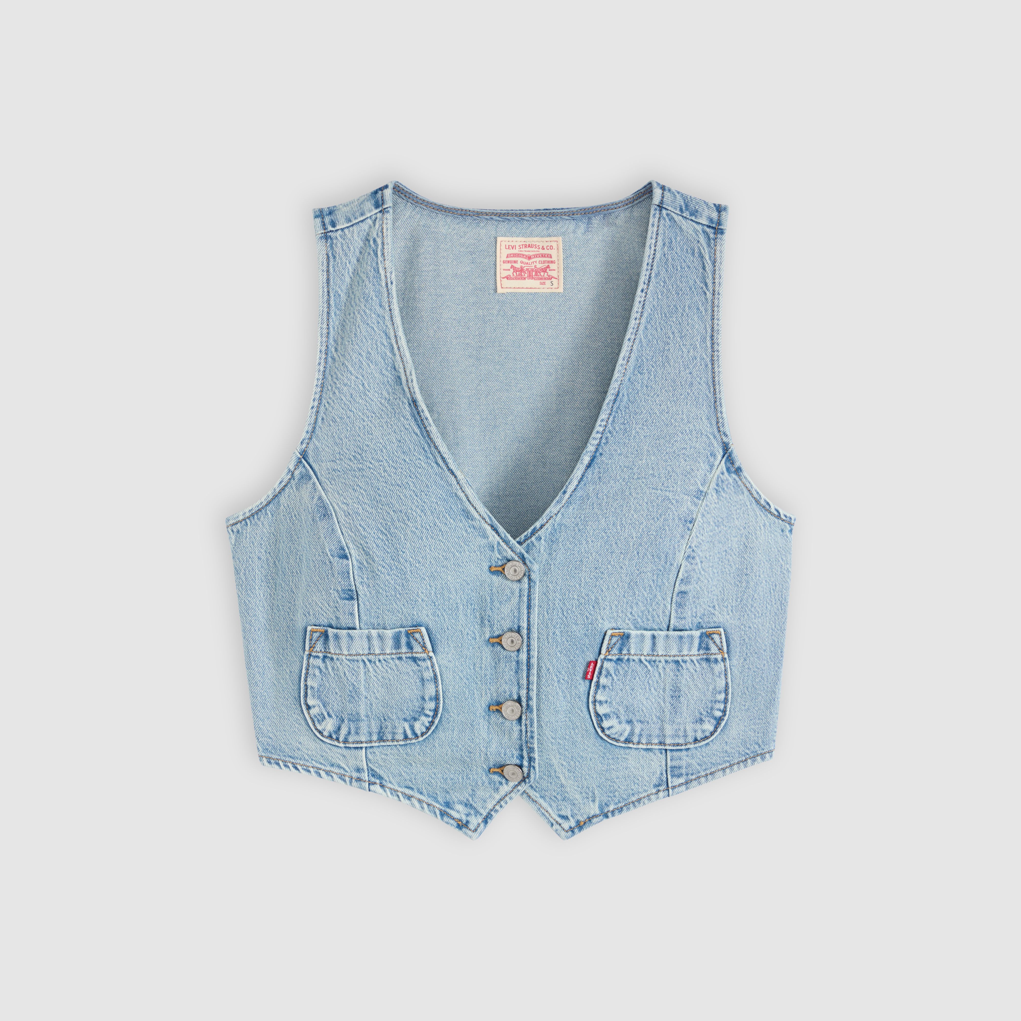 Tailored Lightweight Denim Vest 5