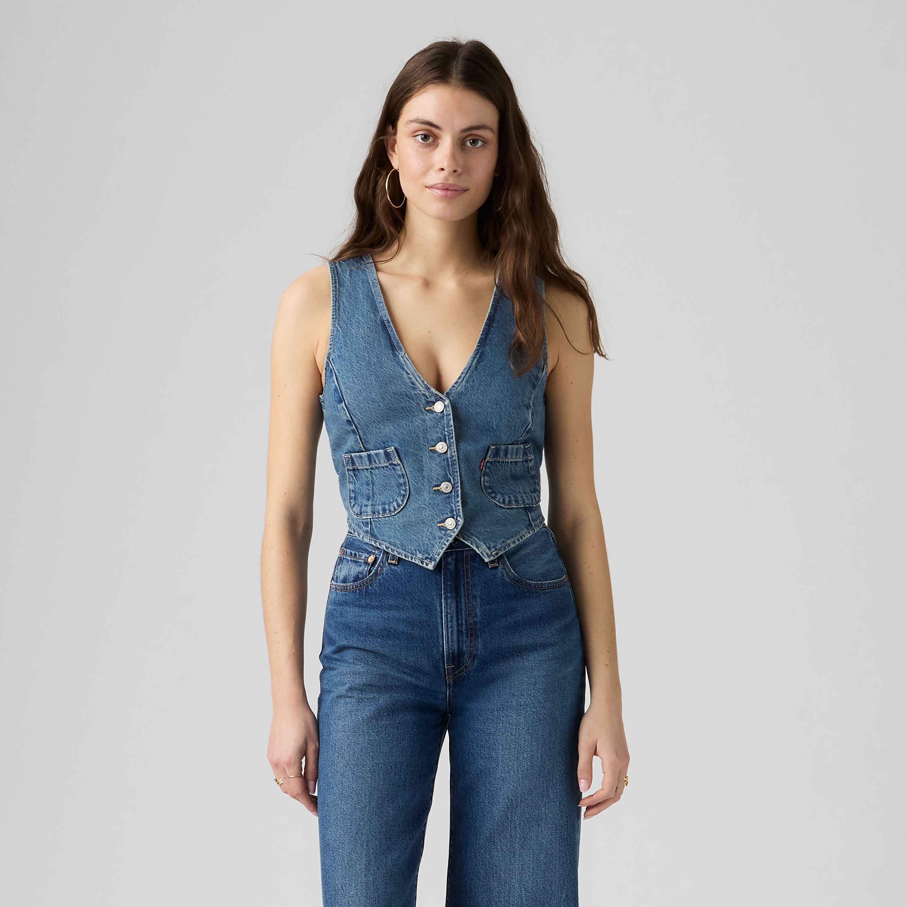 Tailored Lightweight Denim Vest 3