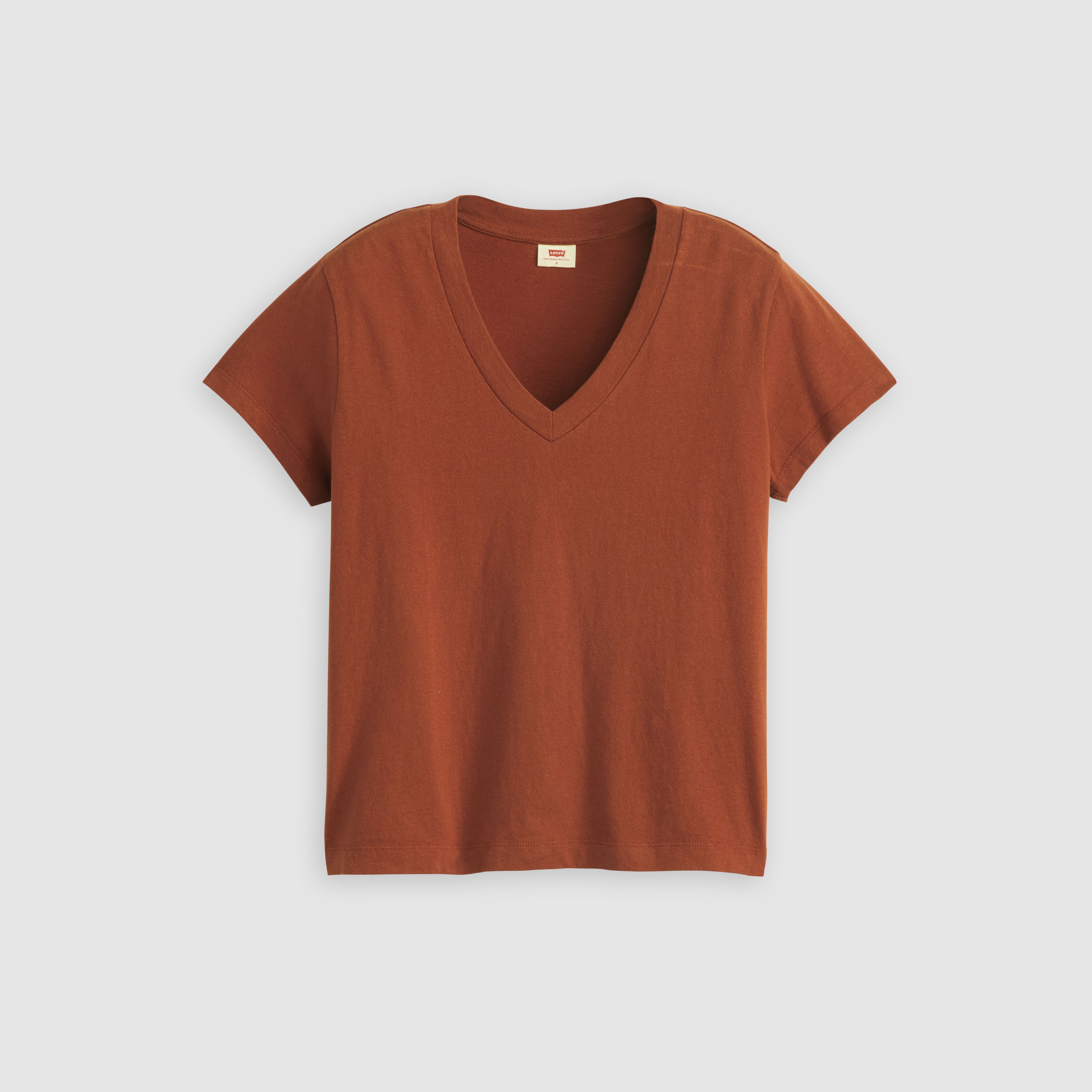 Boxy V-Neck T-Shirt 5