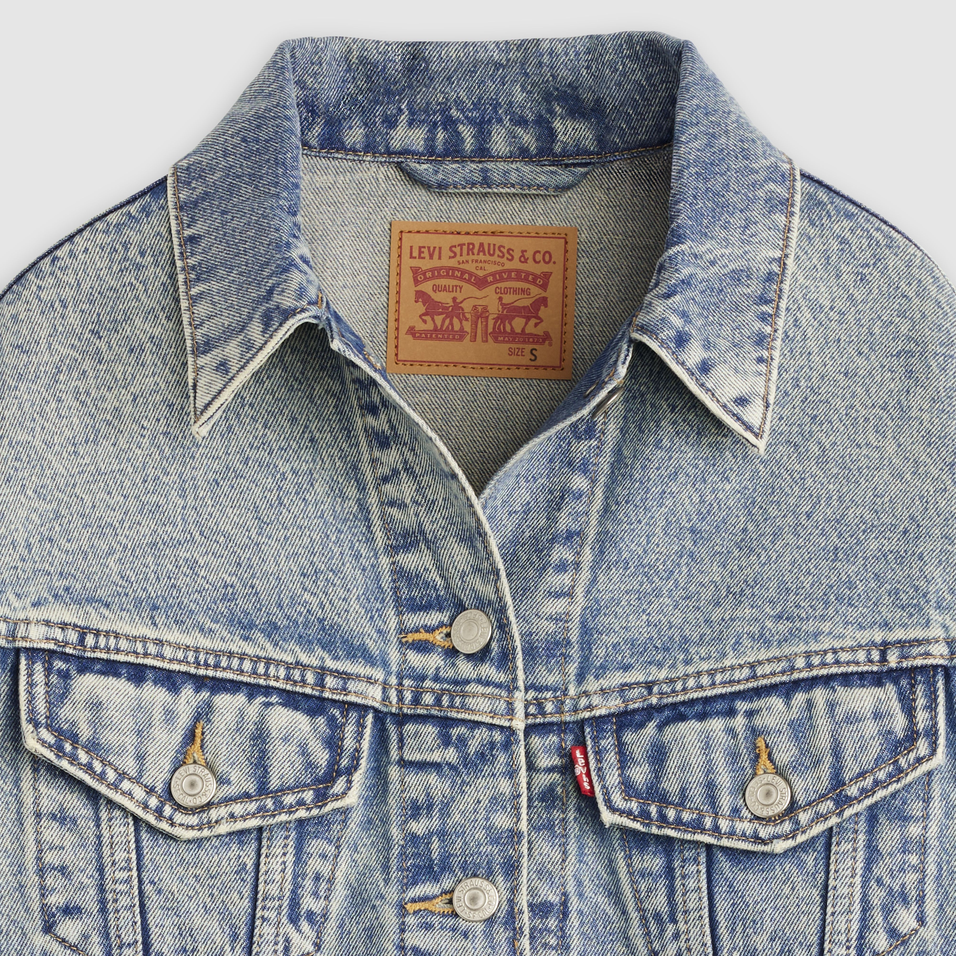 90s Cropped Trucker Jacket 6