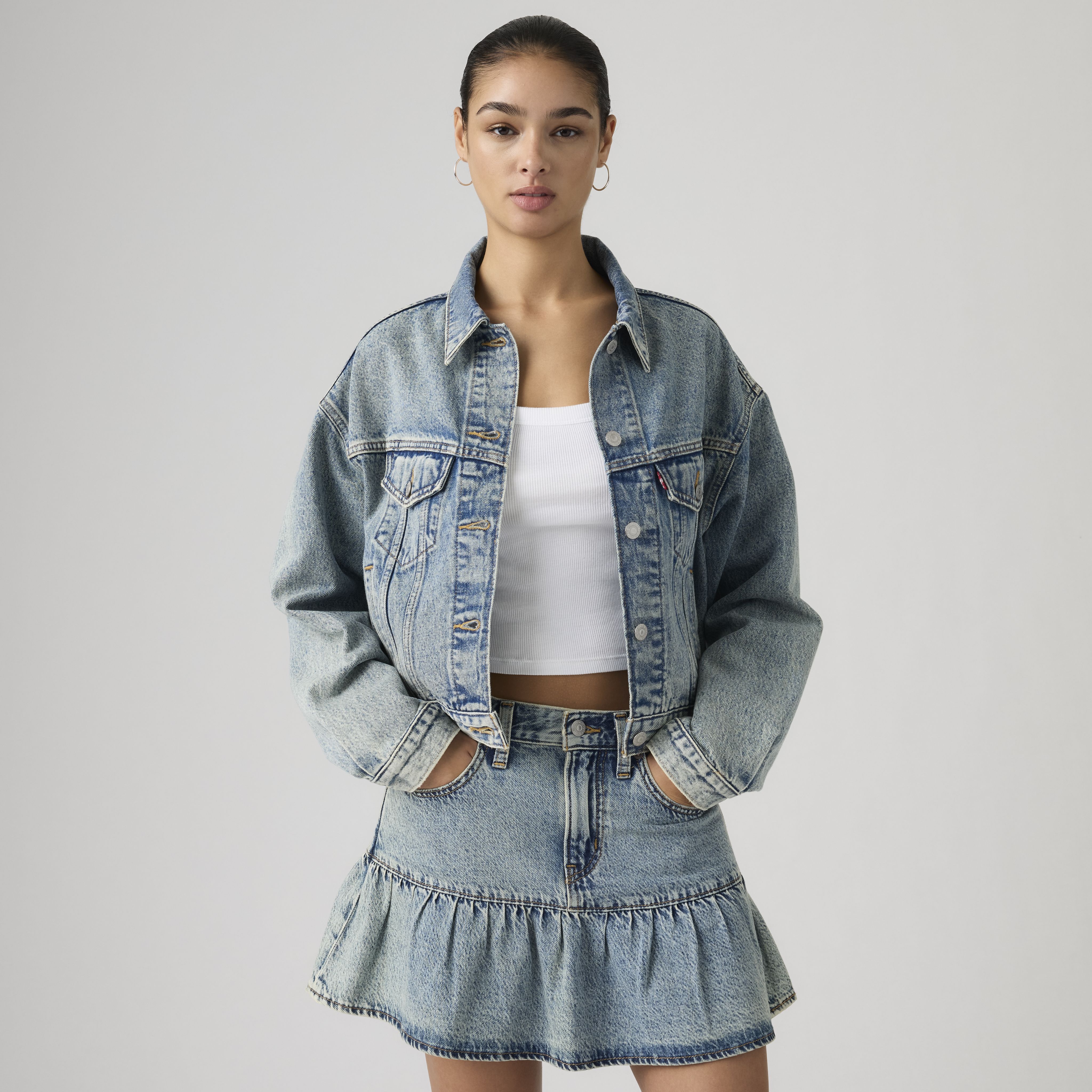 90s Cropped Trucker Jacket 1