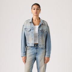 Cropped '90s Trucker Jacket — Off Roading - Blue 2