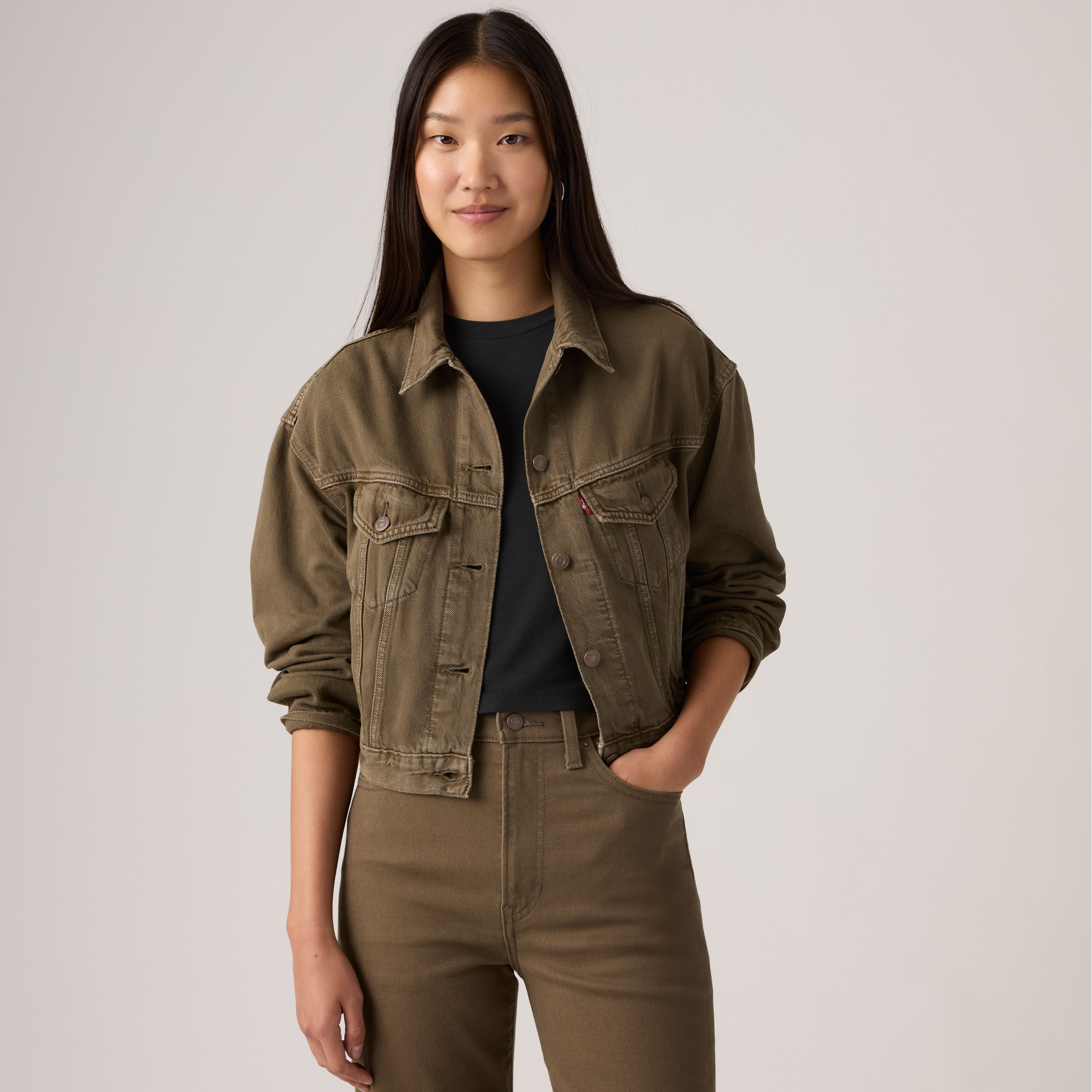 90s Cropped Trucker Jacket 1