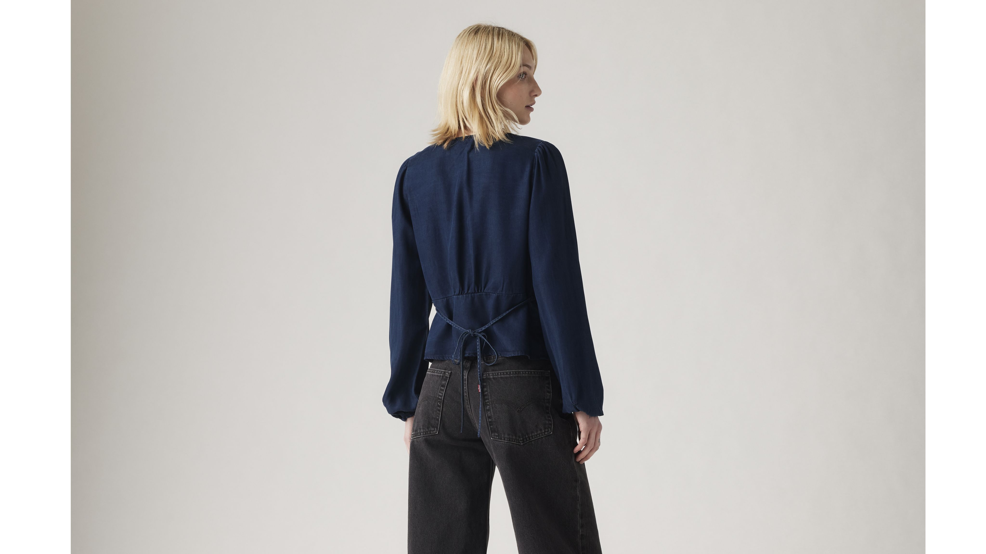 Dolores Long Sleeve Blouse - Dark Wash | Levi's® US
