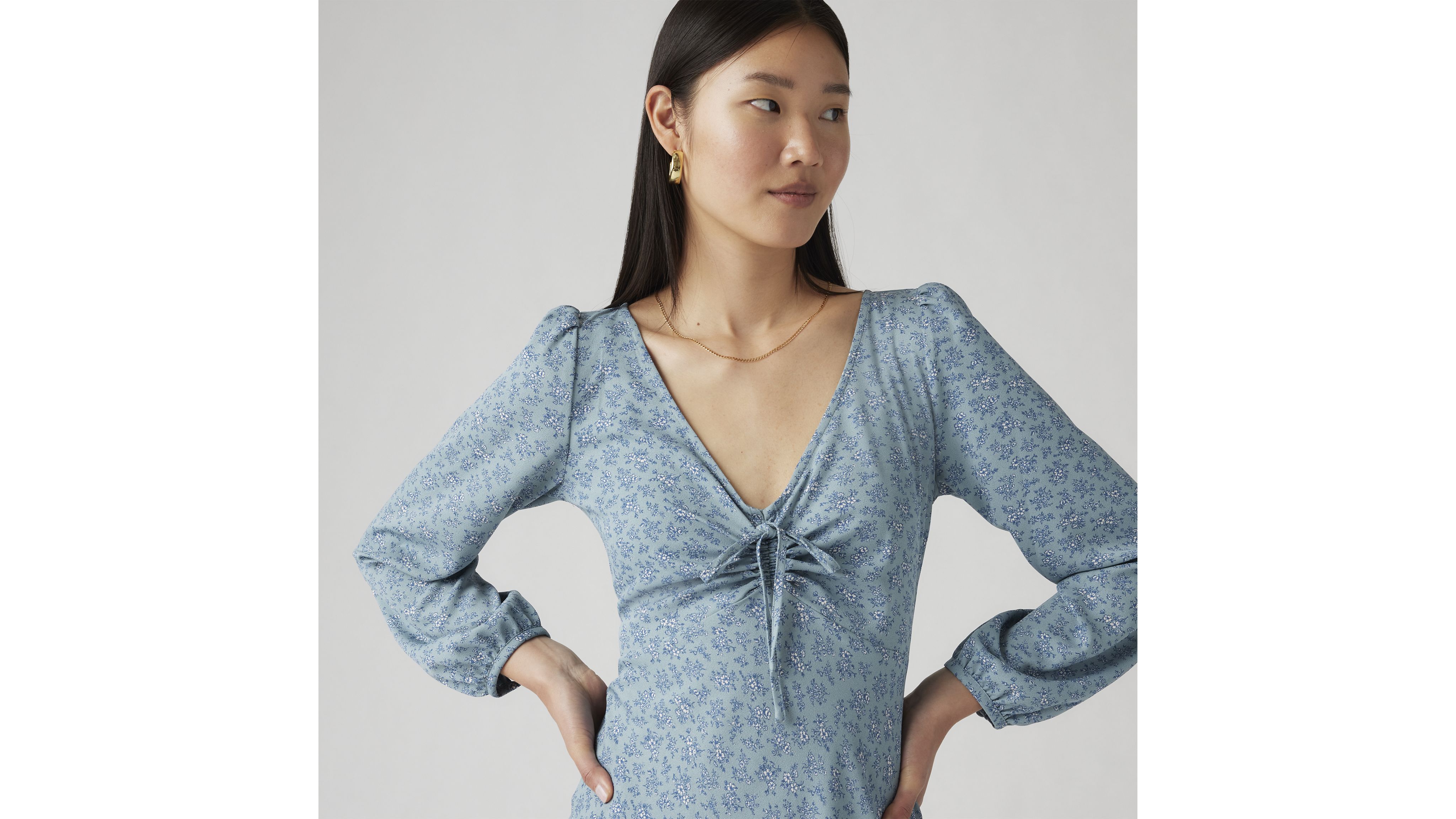 Delray Long Sleeve Mini Dress 2
