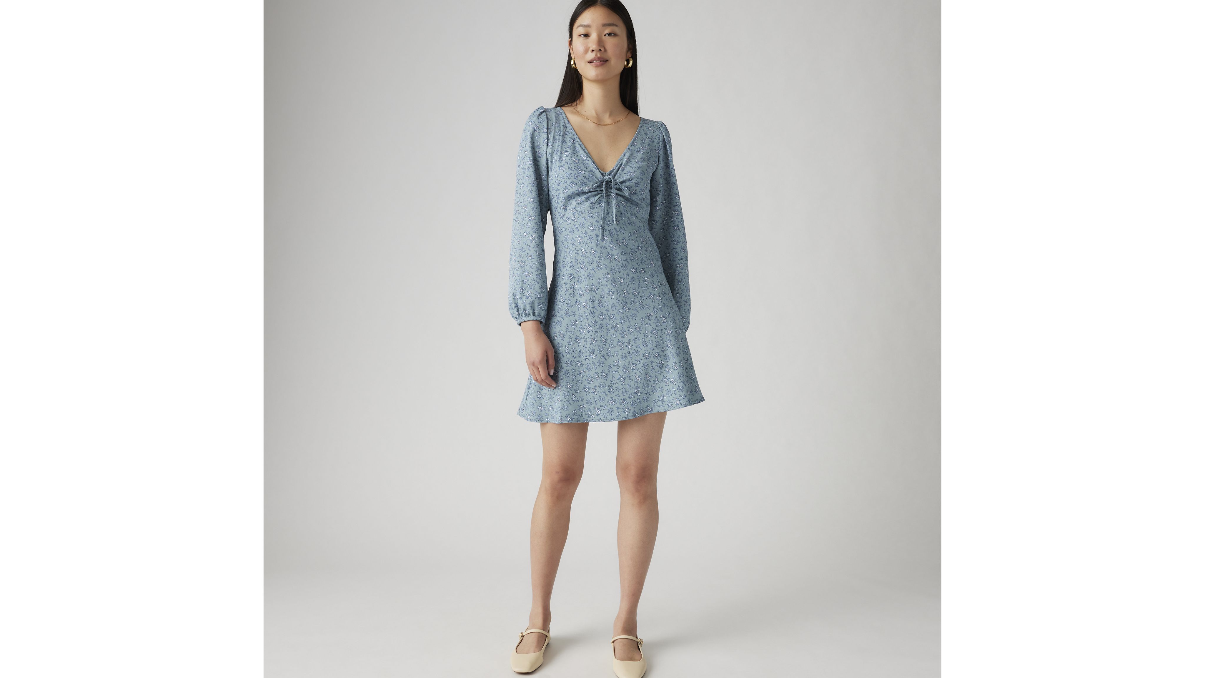 Delray Long Sleeve Mini Dress 1