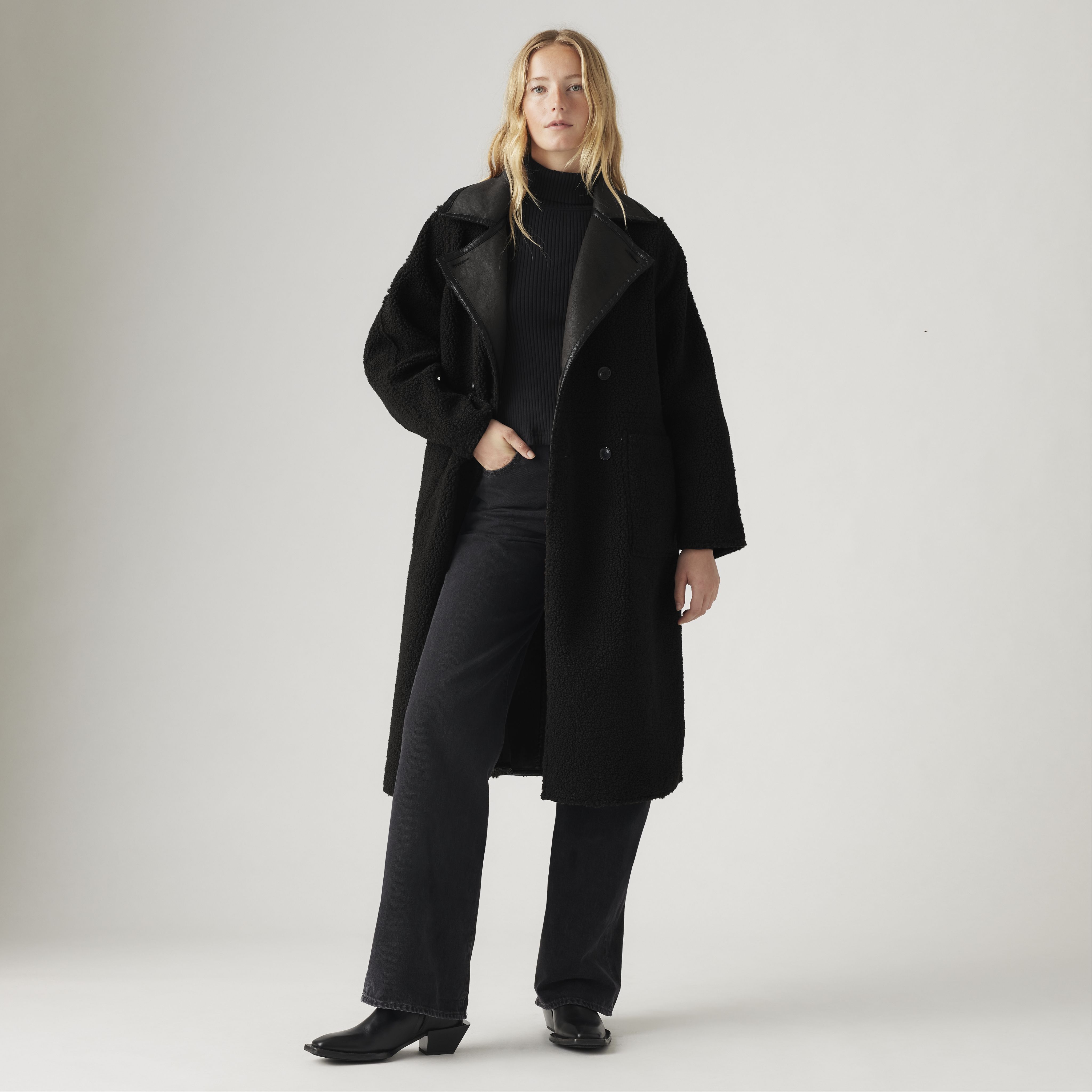 Naomi Reversible Coat - Black | Levi's® US